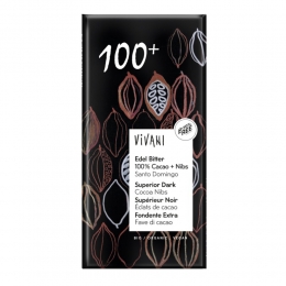10xVivaniChocoladereepPuur100Cacao80gr