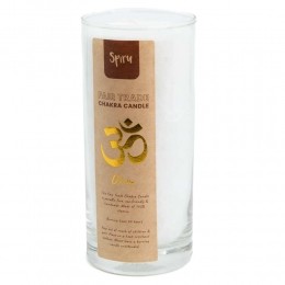 FairTradeOHMStearineKaarsinGlas-Wit60Branduren