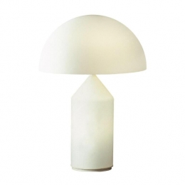 OluceAtollotafellampH35opaalglas