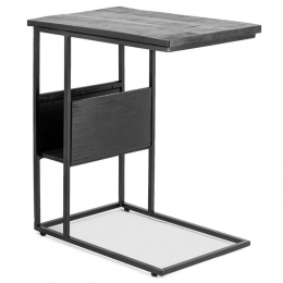 VtwLiving-BijzettafelMangohoutZwart-Industrieel-48x32x55cm