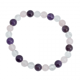 EdelsteenArmbandHerenGrootGoudenDriehoek8mm21cm