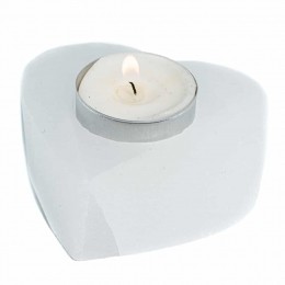 WaxinelichthouderEdelsteenSelenietHartca300gram8x8cm