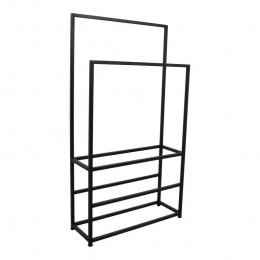 LOFT42MocaHanddoekenrek-Dressboy-2roedes-Zwart-Metaal