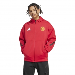 adidasManchesterUnitedAnthemTrainingsjack2025-2026RoodZwartWit