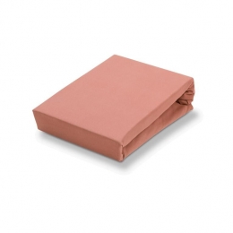 JerseySoftHoeslakenBrickDust140-160x200-220cmRozeRoodOranje