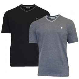 DonnayDonnayHeren-2-Pack-T-ShirtJason-ZwartampDonkergrijs