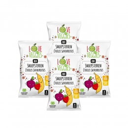 4xLoveMyVeggiesMultipackSnoepsterrenBietAardbeiBanaan4x15gr