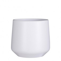 MicaDecorationsAmberBloempot-H26x28cm-Mat-Wit