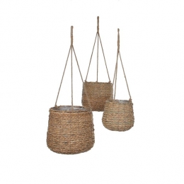 MicaDecorationsAvalonPlantenmandHangend-Setvan3-Lichtbruin