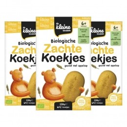 3xdeKleineKeukenBioZachteKoekjes120gr