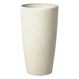 Beliani-ABDERA-Plantenbak-Lichtbeige-31cm-Stenenmix