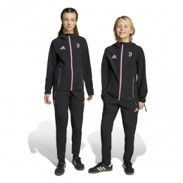 adidasJuventusVisTechTrainingspakFull-ZipKidsZwartRoze