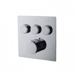 OUTLETAfbouwdeel3-wegsWiesbadenCaralKlikThermostatischChroom