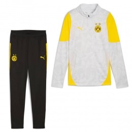 PUMABorussiaDortmundTrainingspak14-Zip2025-2026KidsZilverGeel