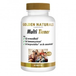 GratisVerzending2xGoldenNaturalsMultiTiener60tabletten