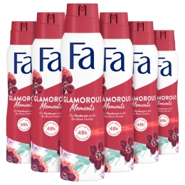 6xFaDeodorantSprayGlamorousMoments150ml