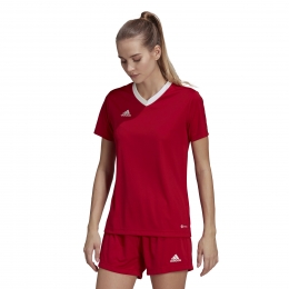 adidasEntrada22VoetbalshirtDamesRoodWit