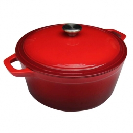 CookinglifeBraadpanCastIronGietijzerRood-24cm35Liter