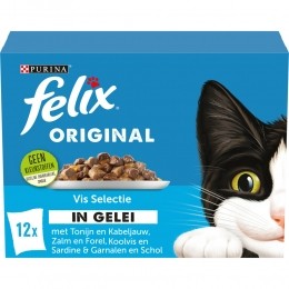 4xFelixOriginalVisSelectieinGelei12x85gr
