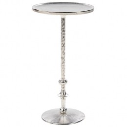 Beliani-MEDA-Bijzettafel-Zilver-Aluminium