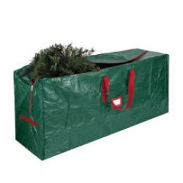 OutletZDExtraGroteOpbergtasvoorKerstboom-Groen-165cm-StevigePVCTasmetRitsHandgrepen-WarentuinCollection