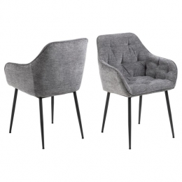 GigaLiving-Eetkamerstoel-Antraciet-Stof-Zithoogte47cm-Zion-Setvan2