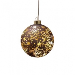 Ledbalglassterrendia12cmdonkerbruingoudAnnasCollection-Annascollection