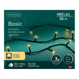Ledbasic36meter480LEDzwartsoftgoldLumineo-Lumineo