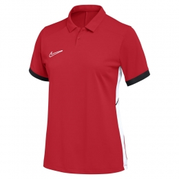NikeAcademy25PoloDamesRoodZwartWit