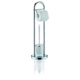 Kela-FabioToiletrolenwc-borstelHouder-Zilver-Kela