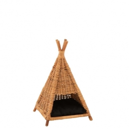 J-LinekattententkussenHoning-jute-naturelzwart