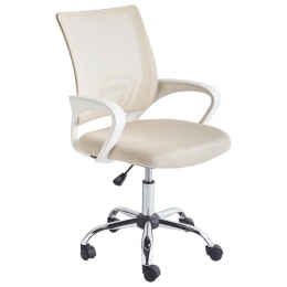 Beliani-SOLID-Bureaustoel-Beige-Polyester
