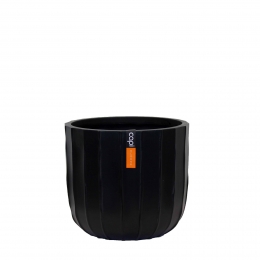 PotbolCraft24x21zwartbloempotCapiEurope-Capieurope