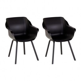 HartmanSophieElementTuinstoel-Setvan2-CarbonBlack