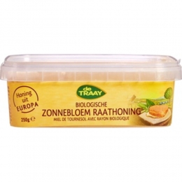 2xDeTraayZonnebloemBiologischeRaathoning250gr