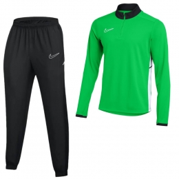 NikeAcademy25Trainingspak14-ZipKidsGroenZwartWit