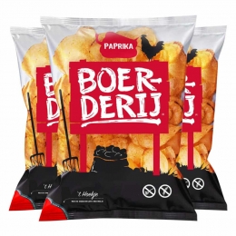 3xBoerderijChipsPaprika190gr