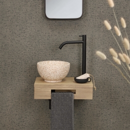 FonteinplankDiffernzHout40x25x10cmLichtEiken