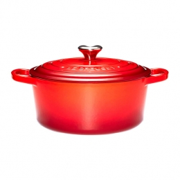LeCreusetSignatureBraadpan24cm-Kersenrood