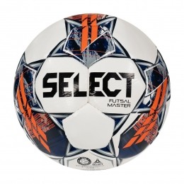 SelectMasterGrainZaalvoetbalMaat4WitGrijsOranje