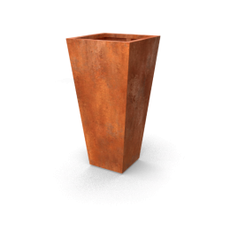 VasovaasvormigeplantenbakkenCortenstaal600x600x1200mmGeroba-Geroba