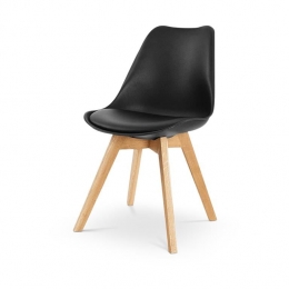 EssenceMaderaEetkamerstoelZwart-HoutenPoten