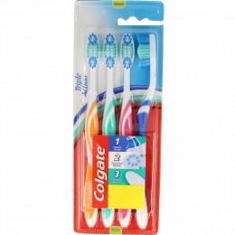 3xColgateTandenborstelTripleActionMedium4stuks