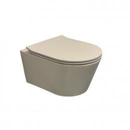 WandtoiletBWSCalitriUrby48cmRimfreeCompactMatTaupeZand