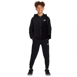 NikeSportswearClubFleeceTrainingspakKidsZwartWit