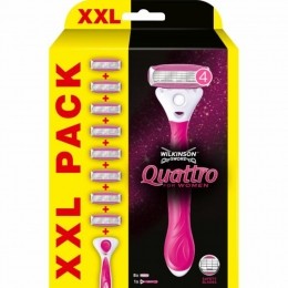 WilkinsonQuattroforWomenScheermesXXLVoordeelverpakking8stuks