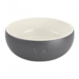 HUNTERKeramiekhondenvoerbakLundgrijsMaat2