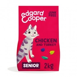4xEdgardCooperKattenvoerSeniorKip-Kalkoen2kg