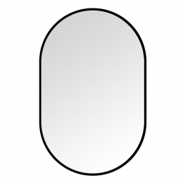 VtwLiving-BadkamerspiegelmetVerlichtingOvaal90x60cmZwart