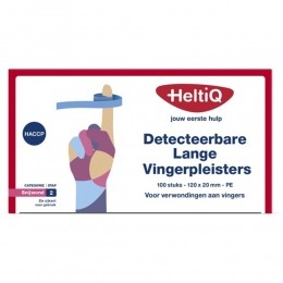 HeltiQVingerpleistersDetecteerbaar120x20mmPE100stuks
